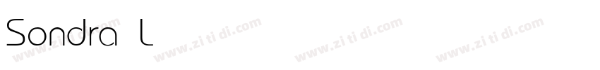 Sondra Light字体转换